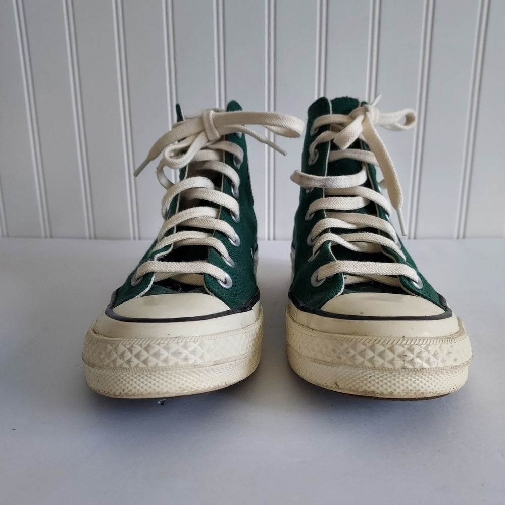 Converse Chuck 70 High Top Sneakers Forest Green Canvas M 3.5 W 5.5 - Picture 2 of 9